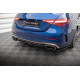 Body kit and visual accessories Central Rear Splitter (with vertical bars) Mercedes-Benz C AMG-Line W206 | races-shop.com