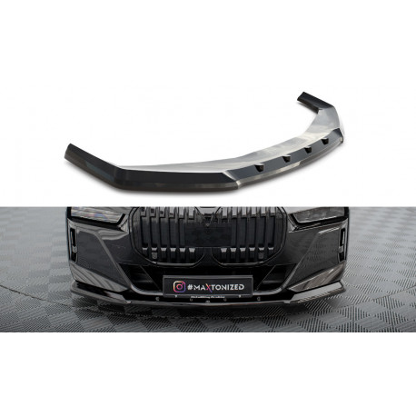 Body kit and visual accessories MAXTON DESIGN front splitter for BMW 7 M-Pack / M760e G70, glossy black, V1 | races-shop.com
