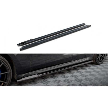 Body kit and visual accessories MAXTON DESIGN side skirts diffusers for BMW 7 M-Pack / M760e G70, glossy black | races-shop.com