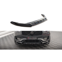 MAXTON DESIGN front splitter for Volvo XC90 R-Design Mk2 Facelift, glossy black, V1