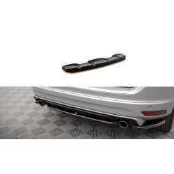 MAXTON DESIGN central rear splitter for Volvo XC60 R-Design Mk1 Facelift, glossy black