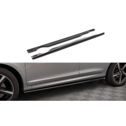MAXTON DESIGN side skirts diffusers for Volvo XC60 R-Design Mk1 Facelift, glossy black