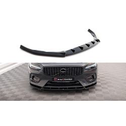 MAXTON DESIGN front splitter for Volvo V90 R-Design Mk2, glossy black