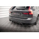 Body kit and visual accessories MAXTON DESIGN central rear splitter for Volvo V90 R-Design Mk2 (with vertical bars), glossy black | races-shop.com