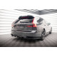 Body kit and visual accessories MAXTON DESIGN central rear splitter for Volvo V90 R-Design Mk2 (with vertical bars), glossy black | races-shop.com
