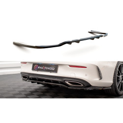 Central Rear Splitter (with vertical bars) Mercedes-Benz C Coupe AMG-Line C205 Facelift