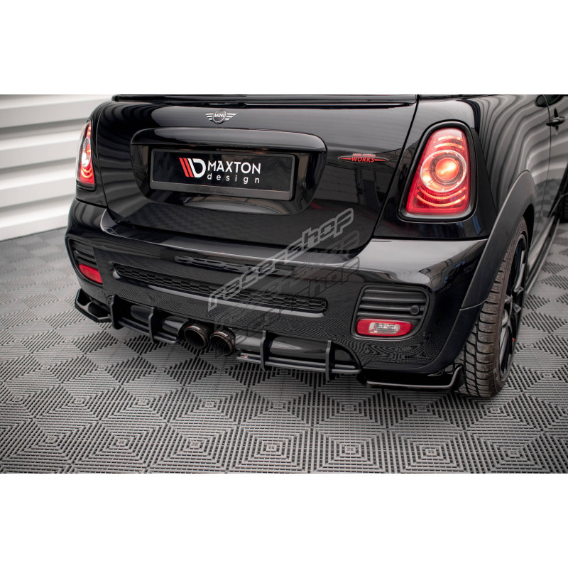 Stock Mini Cooper Rear Diffuser Street Pro Rear Diffuser Mini Cooper John Cooper Works R56 | races-shop.com