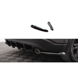 MAXTON DESIGN rear side splitters for Ford Edge Mk2, glossy black, V1