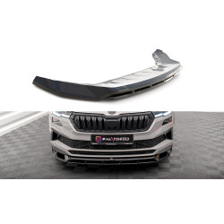 MAXTON DESIGN front splitter for Skoda Karoq Sportline Mk1 Facelift, glossy black