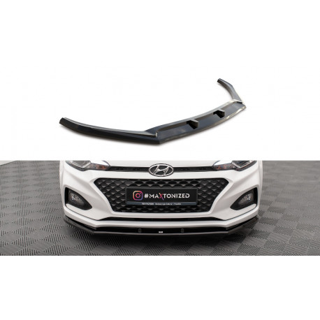 Body kit and visual accessories Front Splitter V.1 Hyundai I20 Mk2 Facelift | races-shop.com