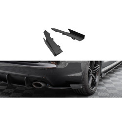 MAXTON DESIGN Street Pro rear side splitters + Flaps for Audi RS6 Avant C6, black