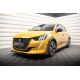 Body kit and visual accessories MAXTON DESIGN front splitter + Flaps for Peugeot 208 GT Mk2, glossy black, V1 | races-shop.com
