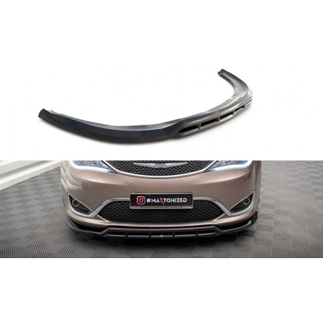Body kit and visual accessories MAXTON DESIGN front splitter for Chrysler Pacifica Mk2, glossy black | races-shop.com