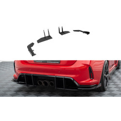 Street Pro Rear Side Splitters + Flaps Honda Civic Type-R Mk 11