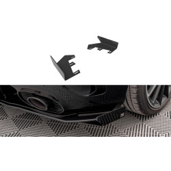MAXTON DESIGN rear side flaps for Mercedes A35 AMG Hatchback Aero Pack W177, glossy black