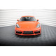Body kit and visual accessories MAXTON DESIGN front splitter for Porsche 718 Cayman 982c, glossy black, V1 | races-shop.com