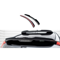 MAXTON DESIGN lower spoiler cap for Honda Civic Sport Mk 10, glossy black