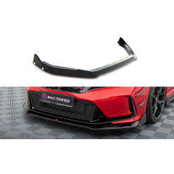 MAXTON DESIGN front splitter + Flaps for Honda Civic Type-R Mk 11, glossy black, V1