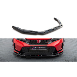 MAXTON DESIGN front splitter for Honda Civic Type-R Mk 11, glossy black, V3