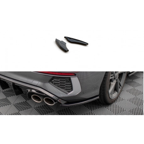 Body kit and visual accessories Rear Side Splitters V.2 Audi S3 Sedan 8Y | races-shop.com
