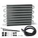 Transmission and power steering cooler ATF gearbox/servo cooler set 8 rows | races-shop.com