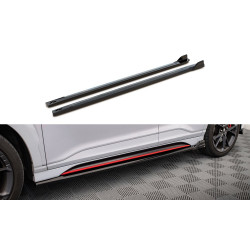 MAXTON DESIGN side skirts diffusers for Hyundai Kona N Mk1, glossy black, V2