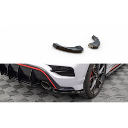 MAXTON DESIGN rear side splitters for Hyundai Kona Mk1, glossy black, V1