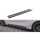 MAXTON DESIGN side skirts diffusers for Hyundai Kona N Mk1, glossy black, V1