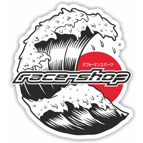 Stickers Sticker race-shop Japan Wave | races-shop.com