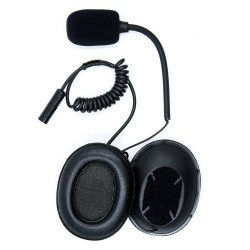 ZERONOISE headset with earcups (for open face helmets)