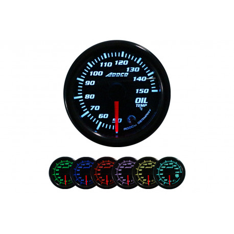 Gauges ADDCO 52mm, 7 color Racing gauge ADDCO, oil temperature, 7 colors | races-shop.com