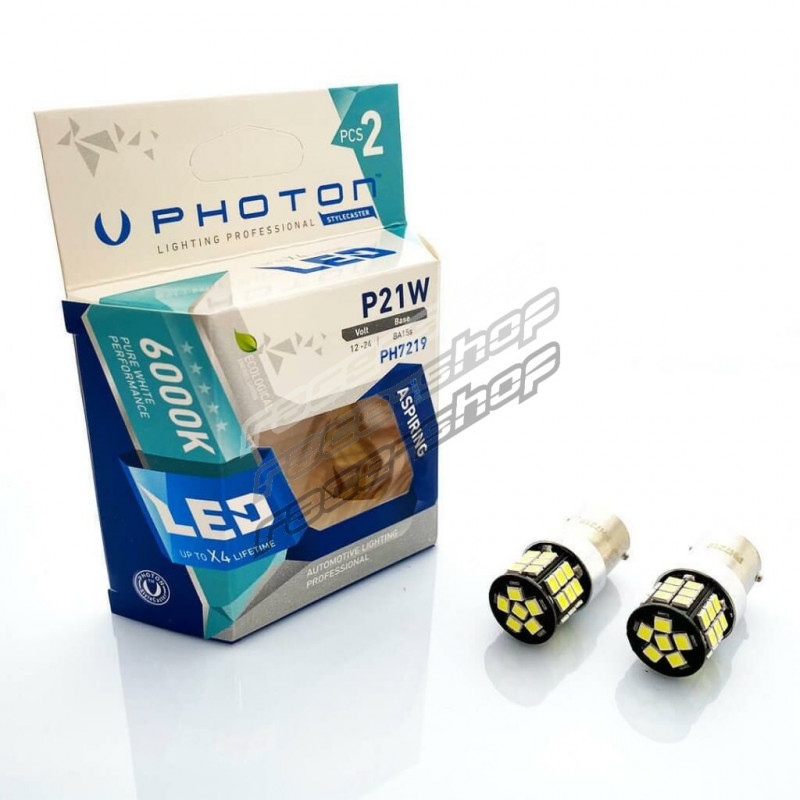 PHOTON LED EXCLUSIVE SERIES P21W car light bulb 12V 21W BA15s CAN (2pcs)