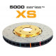 DBA brakes DBA 5000 series Crossed Drilled & Slotted 2-Piece Gold Hat DBA5240GLDXS (2 pcs) | races-shop.com