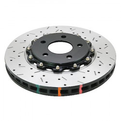 DBA 5000 series Crossed Drilled & Slotted 2-Piece Black Hat DBA52320BLKXS (2 pcs)