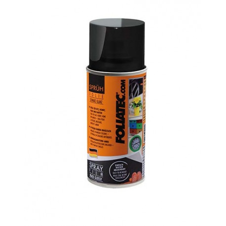 Spray paint and wraps SET FOLIATEC Spray Film - BLACK GLOSSY 150ml | races-shop.com
