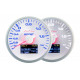 Gauge DEPO 4v1 60mm White – Turbo pressure + Oil pressure + Oil temperature + Voltmeter