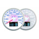 Gauges DEPO 4v1 60mm Gauge DEPO 4v1 60mm White – Oil pressure + Oil temperature + Water temp + Voltmeter | races-shop.com