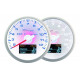 Gauges DEPO 4v1 60mm Gauge DEPO 4v1 60mm White – Exhaust gas temp + Oil pressure + Oil temperature + Voltmeter | races-shop.com