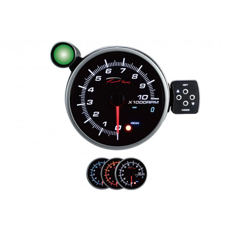 Gauges 80mm and larger Programmable dual view additional Tachometer DEPO 95mm - Gasoline | races-shop.com