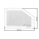 Replacement air filters for original airbox Simota replacement air filter OH017 260X170mm | races-shop.com