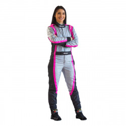 FIA race suit RRS EVO Victory Pink / Grey