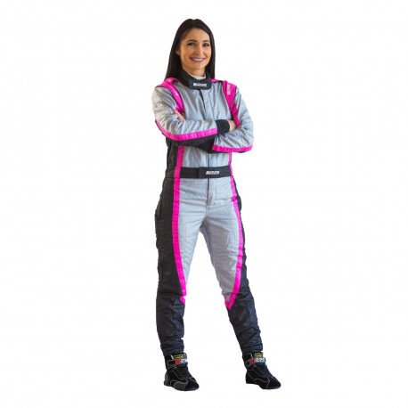 Suits FIA racing suit RRS EVO Victory, pink/grey | races-shop.com