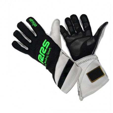Gloves FIA race gloves RRS VIRAGE 2 (external stitching), green | races-shop.com