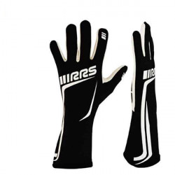 Race gloves RRS Grip 2 with FIA (inside stitching) black white