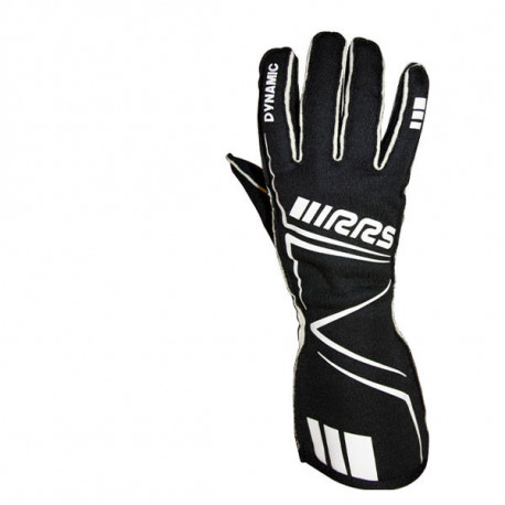 Gloves Race gloves DYNAMIC 2 with FIA (inside stitching) black | races-shop.com