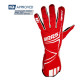 Gloves FIA race gloves RRS DYNAMIC 2 (external stitching), red | races-shop.com