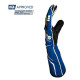 Gloves FIA race gloves RRS DYNAMIC 2 (external stitching), blue | races-shop.com