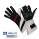 Gloves FIA race gloves RRS VIRAGE 2 (external stitching), black/red | races-shop.com