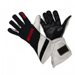 FIA race gloves RRS VIRAGE 2 (external stitching), black/red