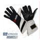 Gloves FIA race gloves RRS VIRAGE 2 (external stitching), black | races-shop.com